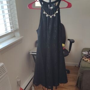 Elegant Black Lace Dress